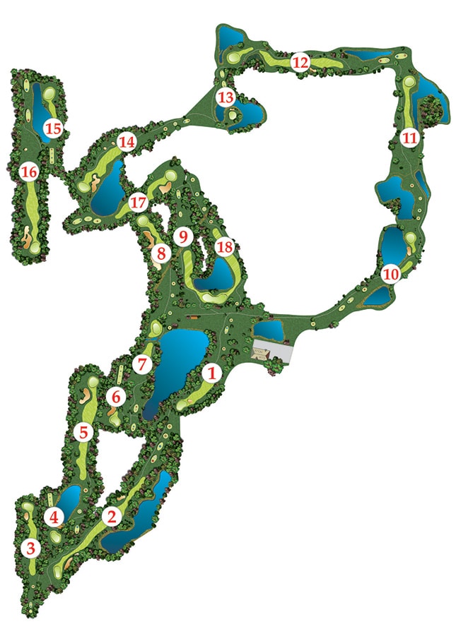 full golf course map
